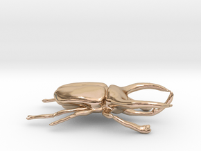 Atlas Beetle figurine/brooch in 14k Rose Gold