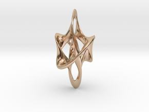 Antichron Elongate - 40mm in 14k Rose Gold Plated Brass