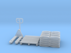 Pallet jack 01.HO Scale (1:87) in Smooth Fine Detail Plastic