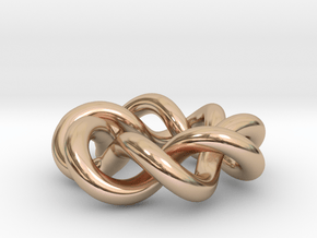 MS in 14k Rose Gold Plated Brass