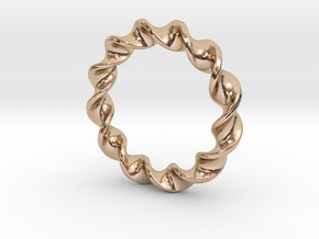Twist Pendant in 14k Rose Gold Plated Brass