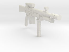 1/18 assault rifle grenade launcher in White Natural Versatile Plastic