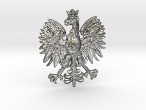 Polish Eagle Pendant in Polished Silver