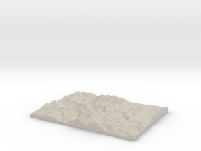 Model of Honister Pass in Natural Sandstone