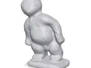 Small Man Sculpture in Tan Fine Detail Plastic