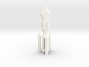 SpaceShip in White Processed Versatile Plastic