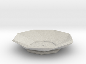 Sake Plate 01 in Full Color Sandstone