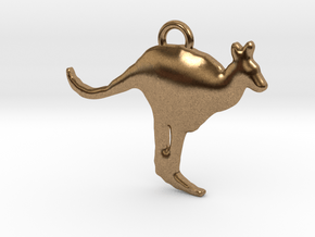 Kangaroo in Natural Brass