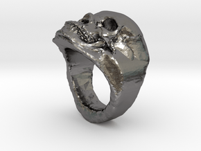 The real Skull Ring (size 9) in Polished Nickel Steel