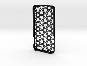 Iphone 6 Plus Circle case in Matte Black Steel