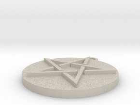Pentagram Pendant in Natural Sandstone