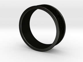 Decorative Ring 2 in Matte Black Steel