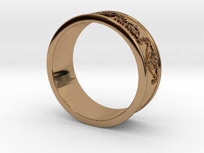 Decorative Ring 2 in Polished Brass