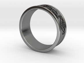 Decorative Ring 2 in Polished Silver