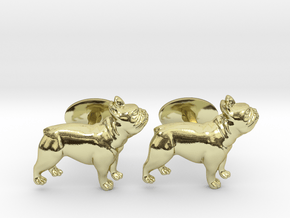 French Bulldog Cufflinks. in 18k Gold