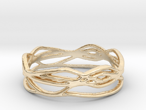 Ring Design 01 Ring Size 9 in 14k Gold Plated Brass