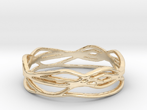 Ring Design 01 Ring Size 10 in 14k Gold Plated Brass