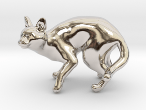 Fearing Gray Chartreux in Rhodium Plated Brass