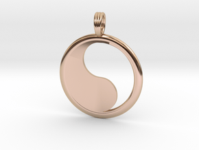 YIN-YANG HOLLOW in 14k Rose Gold Plated Brass
