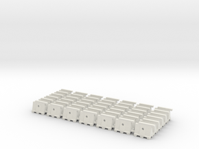 Barricade 02. N Scale (1:160) in White Natural Versatile Plastic