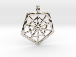 PROTECTION GRID in Rhodium Plated Brass