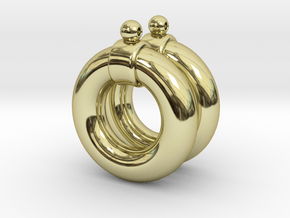 Shadi's Earrings (Yu-gi-oh!) in 18k Gold Plated Brass