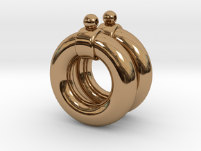 Shadi's Earrings (Yu-gi-oh!) in Polished Brass