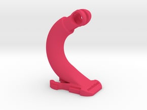 Virb to GoPro J-hook Quick Release Clip in Pink Processed Versatile Plastic