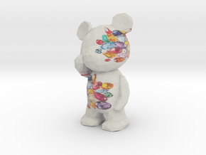 Thinking Teddy Bear - gem in Full Color Sandstone
