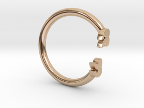 Punctuation Series: Quotation Ring (size 5.5) in 14k Rose Gold