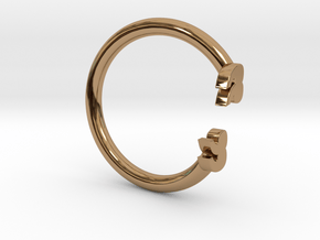 Punctuation Series: Quotation Ring (size 5.5) in Polished Brass
