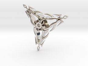 Flickel in Rhodium Plated Brass