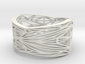 Linear Bracelet in White Natural Versatile Plastic