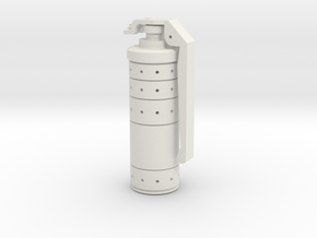 Dredd 3d Gas Grenade Fixed in White Natural Versatile Plastic
