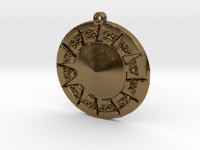 12 Tribes Star Pendent in Polished Bronze