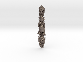 Totem in Polished Bronzed Silver Steel