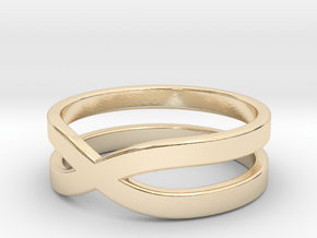Ring "Across" Size 6 (16,5mm) in 14K Yellow Gold