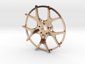 Twin Five Spoke Wheel Face in 14k Rose Gold