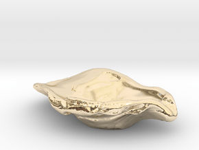 Oyster Jewelry Dish in 14k Gold Plated Brass