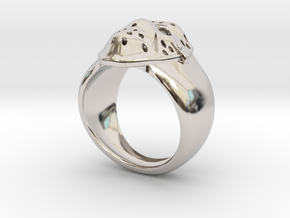 Jason´s Ring 21mm in Rhodium Plated Brass