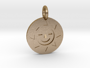 Golden Sun Charm DuckTales in Polished Gold Steel