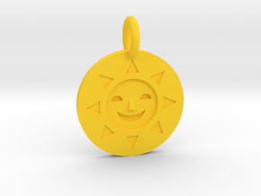 Golden Sun Charm DuckTales in Yellow Processed Versatile Plastic