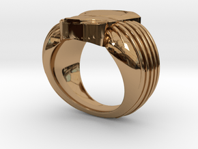 Predator Ring 19mm in Polished Brass