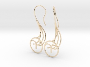 Owl Earrings in 14K Yellow Gold