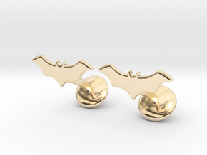Batman Dead End Cufflinks in 14k Gold Plated Brass