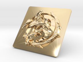DeeCee Hawian Bumper Emblem in 14k Gold Plated Brass