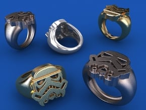 Strooper Ring 19,8mm in Polished Bronzed Silver Steel