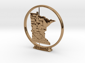 Minnesota in Polished Brass