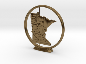 Minnesota in Polished Bronze