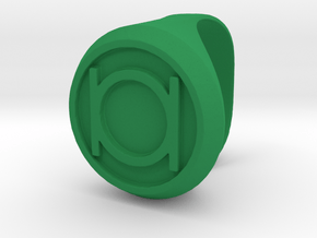 Green Lantern Ring in Green Processed Versatile Plastic